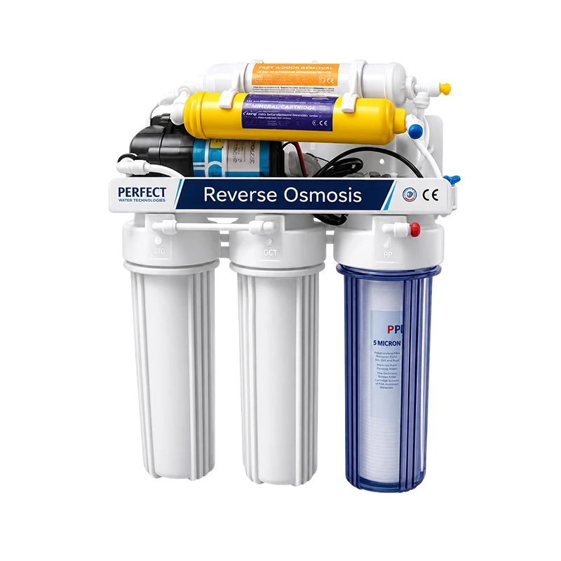 5 Stage Reverse Osmosis Water Filter System Under Sink RO Water Purifier For Home Drinking Water With Multi Stage Filtration