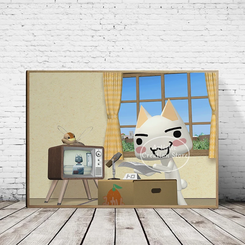 Cartoon Inoue Toro Cute Poster Prints Canvas Painting Wall Pictures for Living Room Bedroom Wall Art Modern Home Decor Gifts