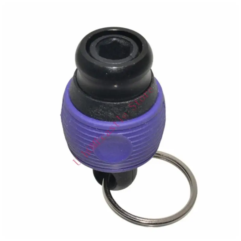63HF Screwdriver Drill Bit 1/4'' Handheld Bit Holder Shank Keychain Holder Quick Release Extension Bar Portable