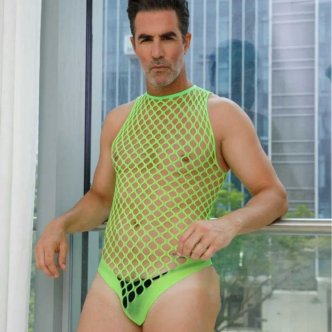 بذلة رجالية شبكية مثيرة