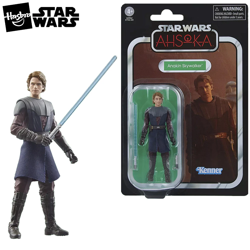 Original Hasbro The Vintage Collection Anakin Skywalker (STAR WARS: AHSOKA) 95mm TVC Collectible Anime Action Figure Model Toys