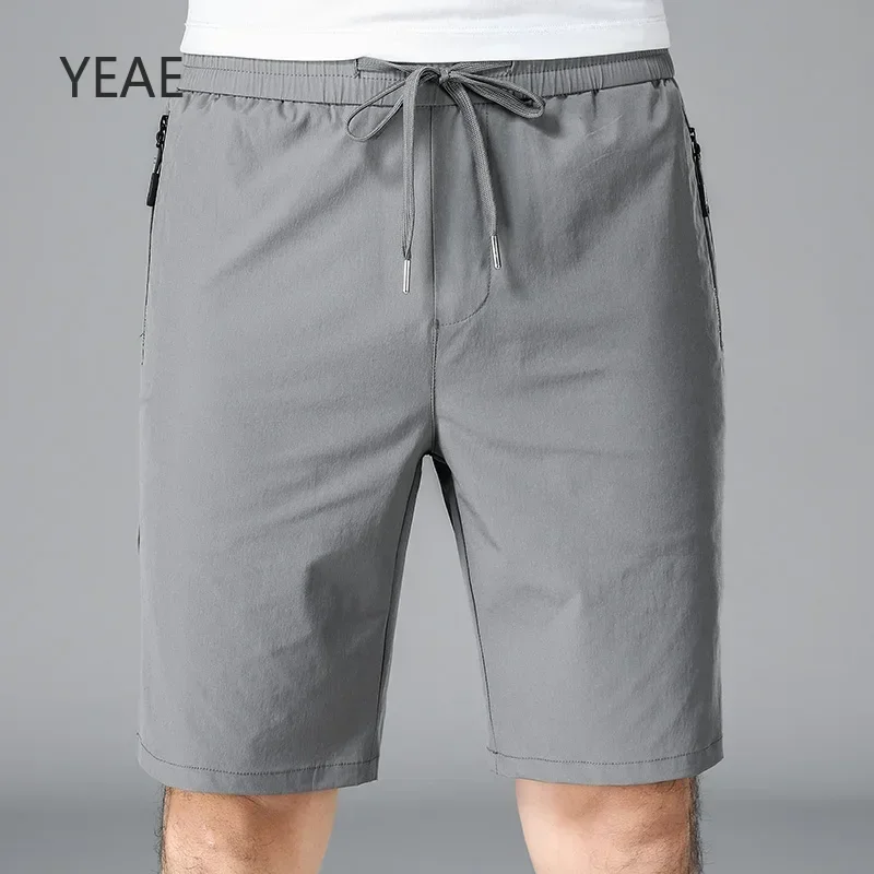 

TONY Man Pants Gym Tracksuit Summer 2025 Thin Casual Elastic Shorts Quick-drying Elastic Loose Fashion Straight Workwear Shorts