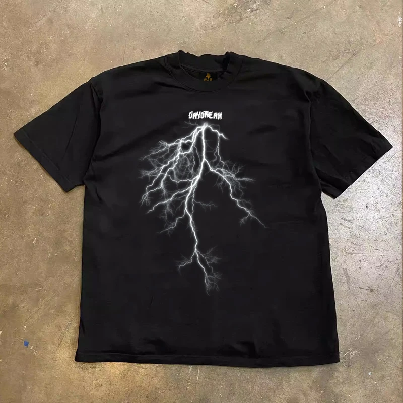 Loose Fit Short Sleeve T-Shirt Pure Cotton Double Thread Women's Style Heavyweight Couple's Tee Casual Summer Fashion