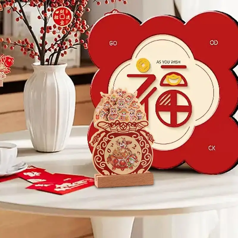 Desk Pad Calendar 2025 Calendar Monthly Calendar With Wooden Base Monthly Desktop Decoration Calendar Compact For Home