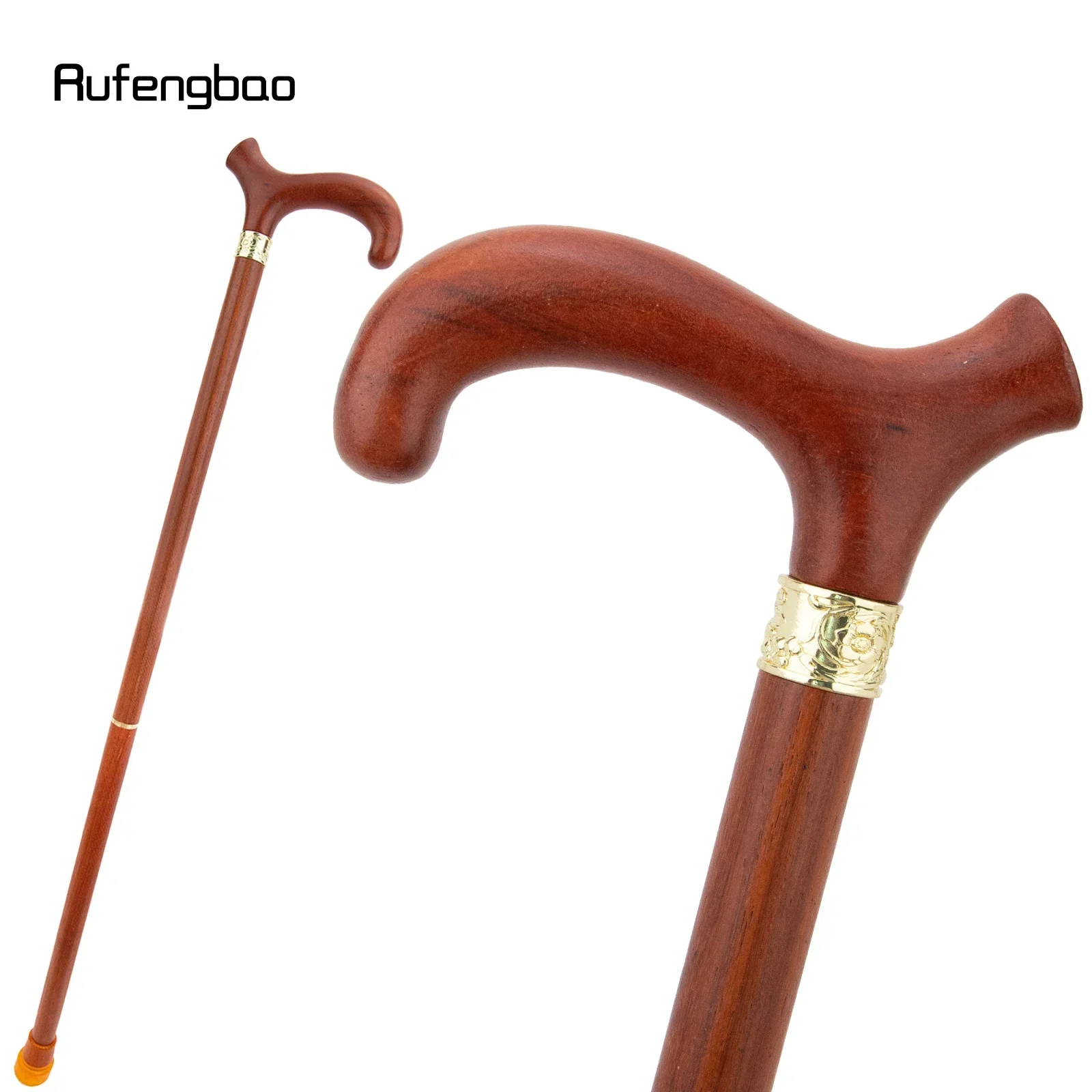 

Brown Red Simple Wooden Fashion Stick Decorative Vampire Cospaly Party Wood Walking Cane Performance stage Cane 92cm