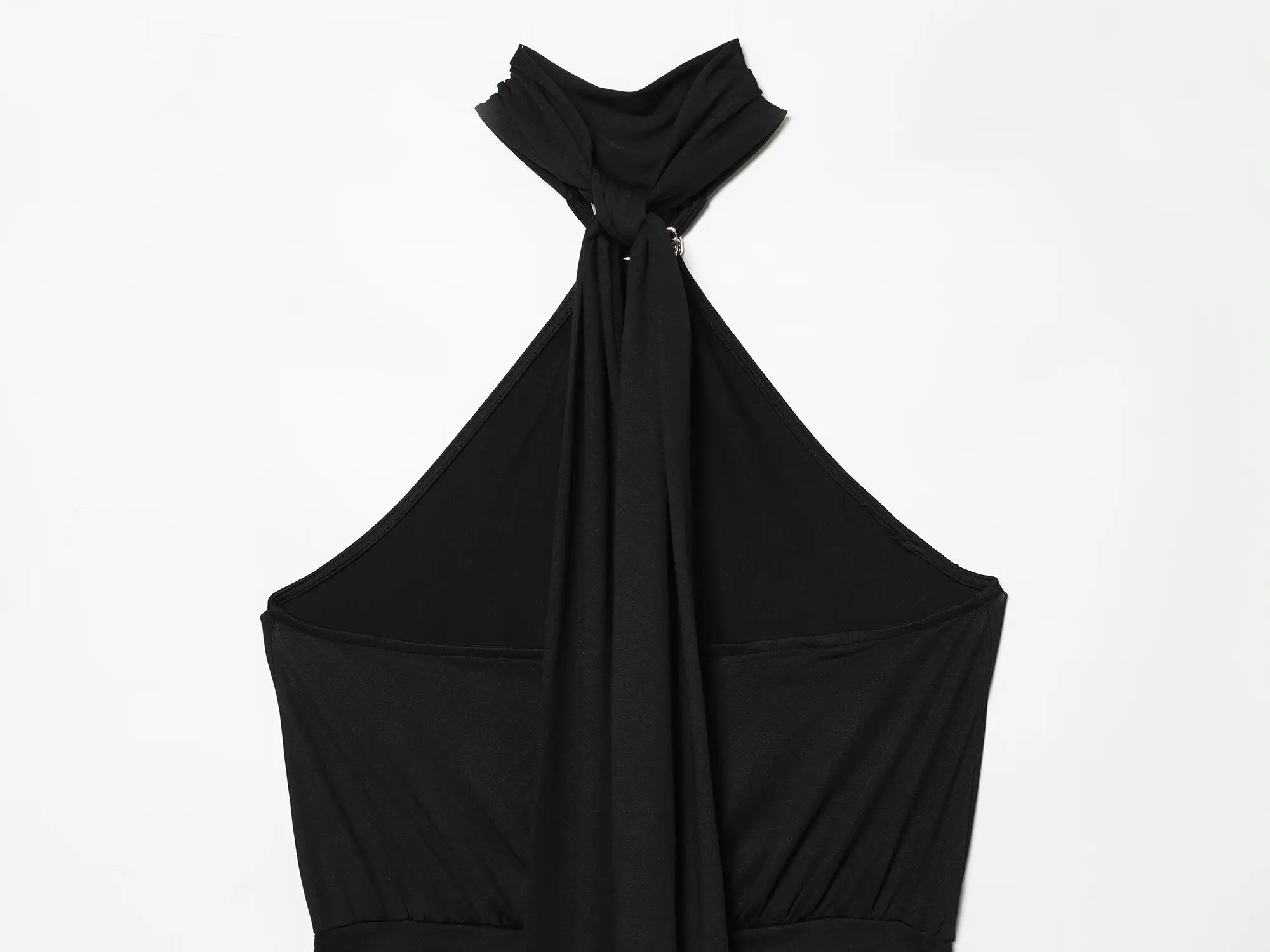 Damen Sexy Neckholder Ärmelloses Minikleid mit Asymmetrischem Saum, Figurbetontes Party- und Ausgehkleid 2026 Neue Mode Rückenfreies Outfit – Detail 6
