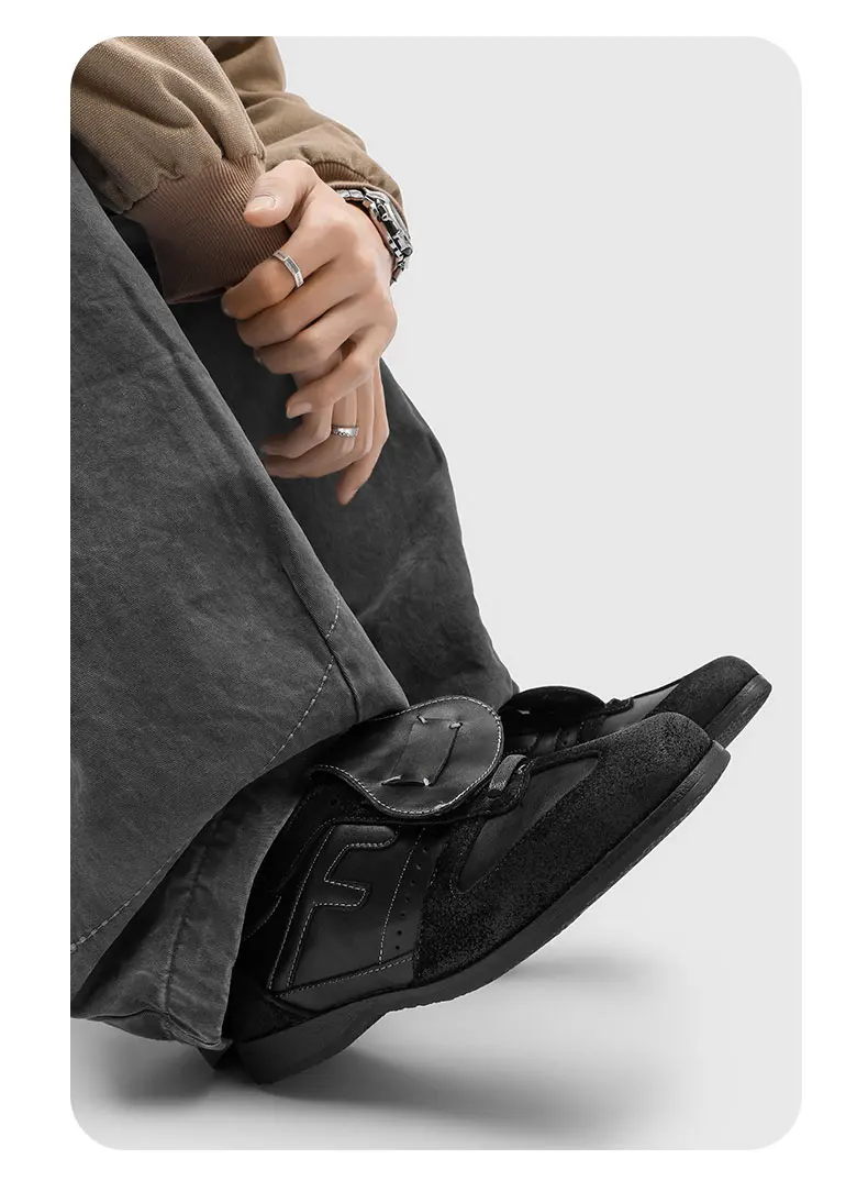 Plus Size 38-46 Handmade Leather Shoes Men Handmade Shoe Casual Loafers Soft Breathable Flats Shoes Men's Moccasins for Driving