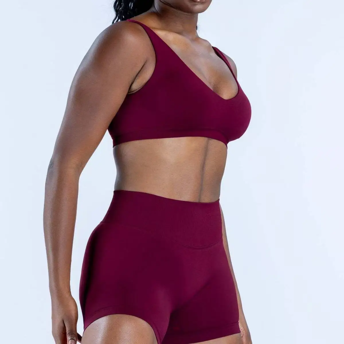 Scoop Back Bra Shockproof Training Gym Running Fitness Breathable Top Sports Vest Bra Women with Chest Pad