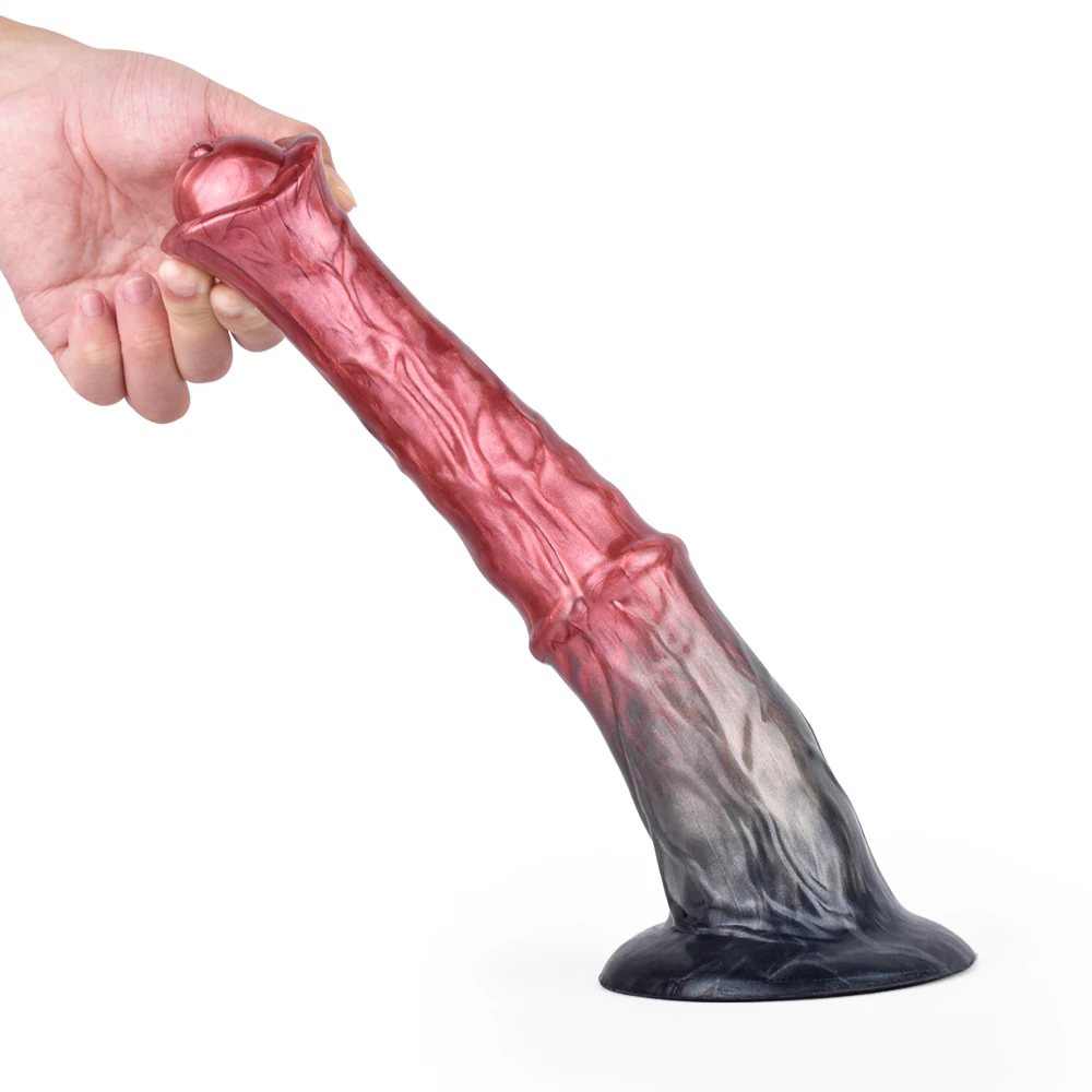 FAAK Fantasy Long Penis Realistic Horse Dildo With Suction Cup Silicone Sex Toys For Men Women Multi Color Anal Plug