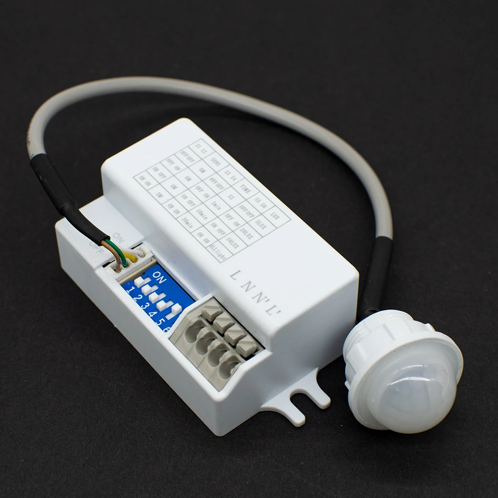 AC/90-265V PIR Infrarot Körper Motion Sensor Schalter Auto LED Lampe Steuerung Verzögerung Timer Schalter für Smart Home Beleuchtung Einstellbar