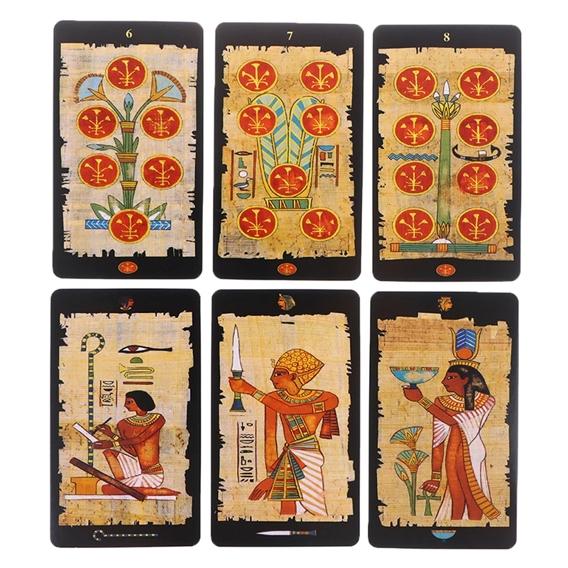 Egyptian Tarot Card Prophecy Fate Divination Deck Family Party Board Game Beginners Cards Fortune Telling Game