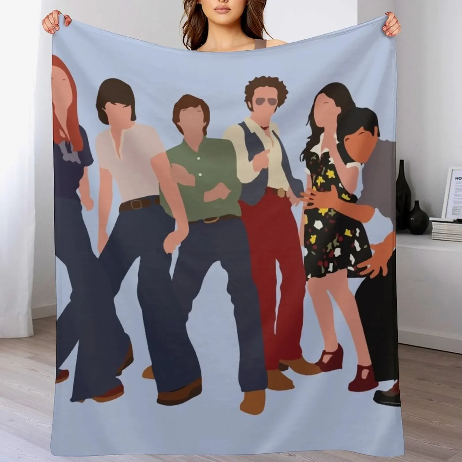 

That 70's Show Gang Throw Blanket Single wednesday Bed Fashionable Stuffeds Blankets