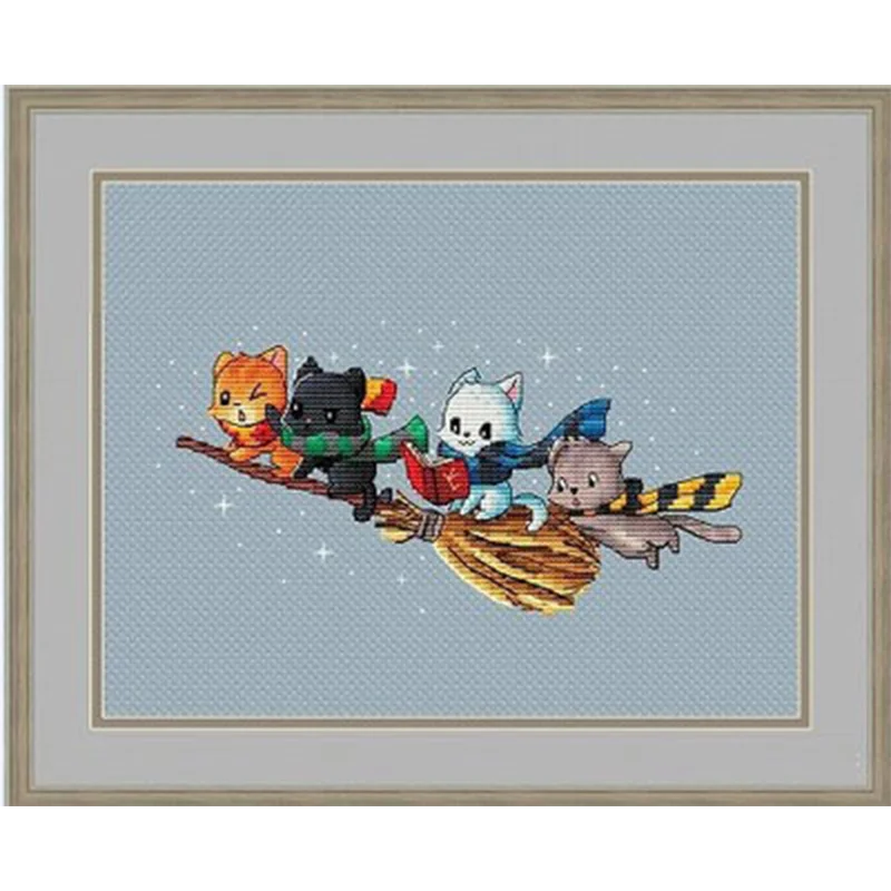 7610 Cross Stitch Sets Cross Stitch Paintings 14ct 18ct Stich Cross Stitch Kit Embroidery Needle Arts & Craft Complete Kit Hobby