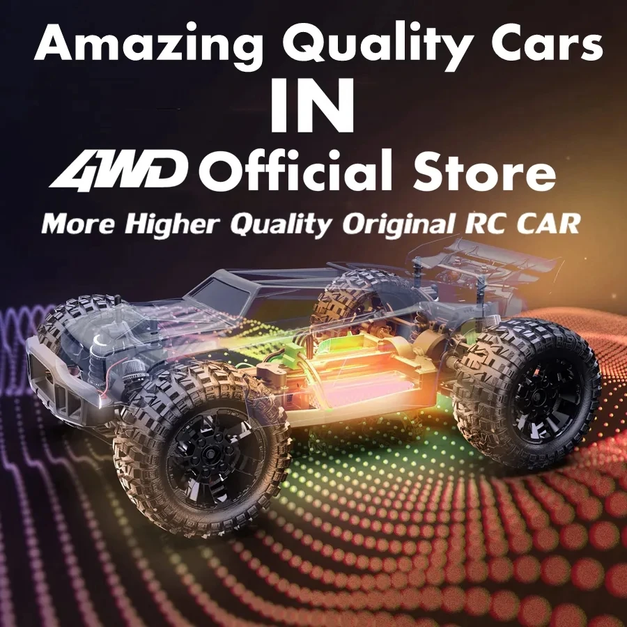 Super Brushless 80KM or 50KM/H 4WD RC Car With LED Remote Control Cars High Speed Drift Racing 4x4 Off Road Truck Kid Adult Toy