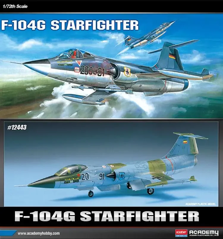 Academy 12443 F-104G Starfighter - 1/72 Airplane Model Kit