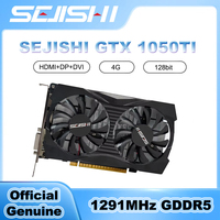SEJISHI GTX 1050TI 4GB Graphics Cards GDDR5 128bit 4GB 1291MHz Geforce GTX1050TI 4G NVIDIA GPU Desktop placa de video
