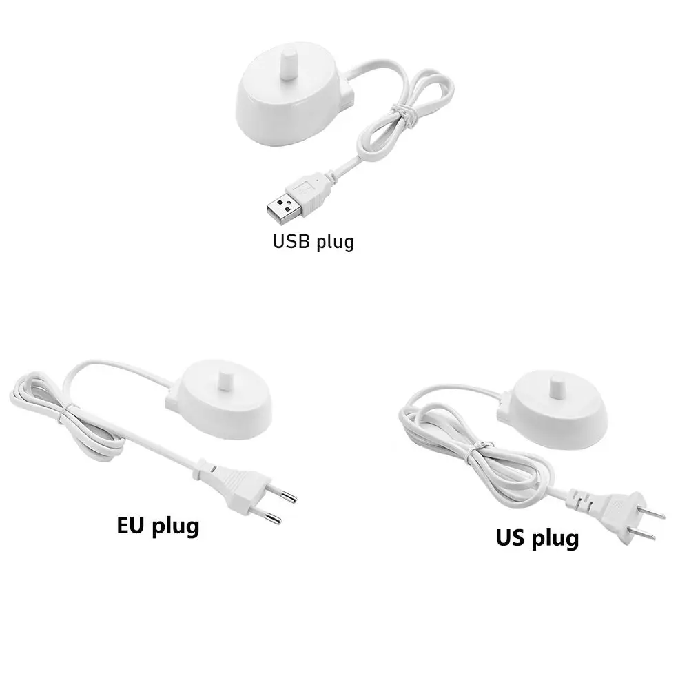 1PC USB Charger Base Replacement for Oral B Braun Electric Toothbrush Supply Waterproof Travel Inductive Charging Base Model3757