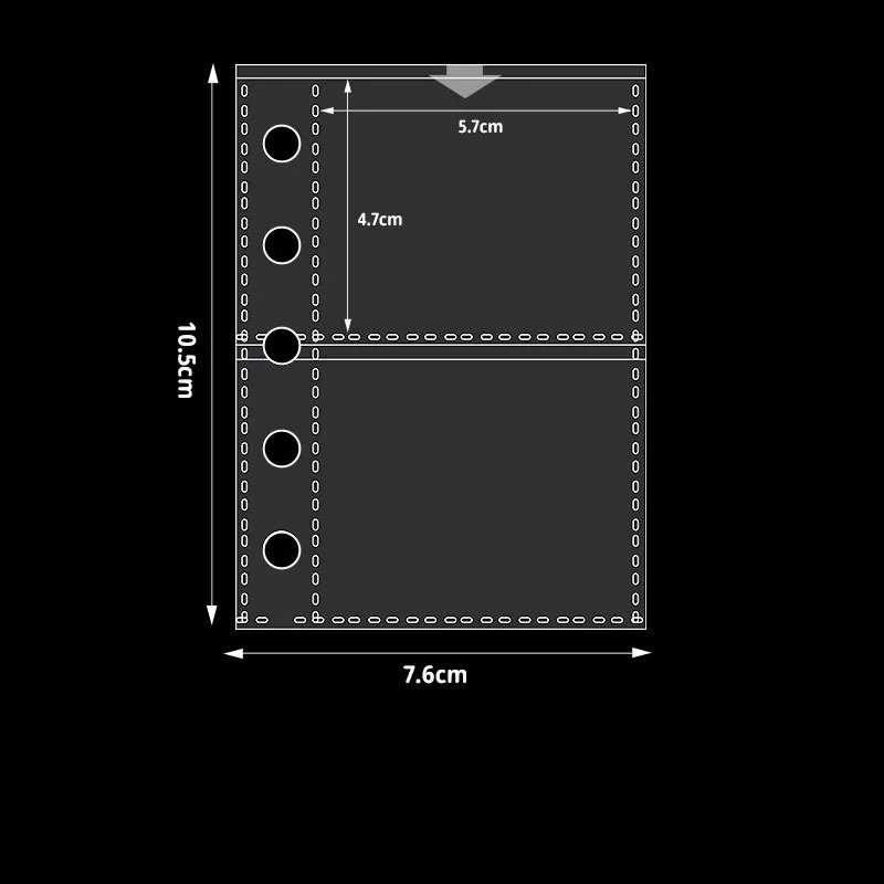 Transparent Plastic Sheet Protectors,Portable Sticker Notebooks,Loose Leaf Folders,High-Quality PP Material,High Transparency