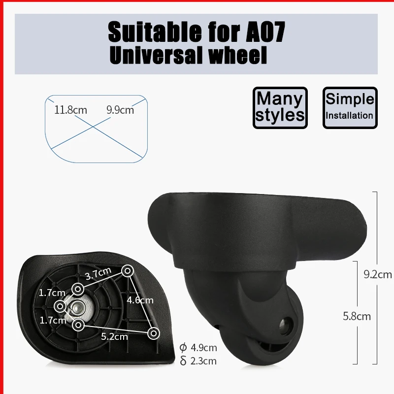 Suitable for A07 Suitcase Carrying Wheel Suitcase Accessories Replacement And Repair Roller Trolley Case Pulley