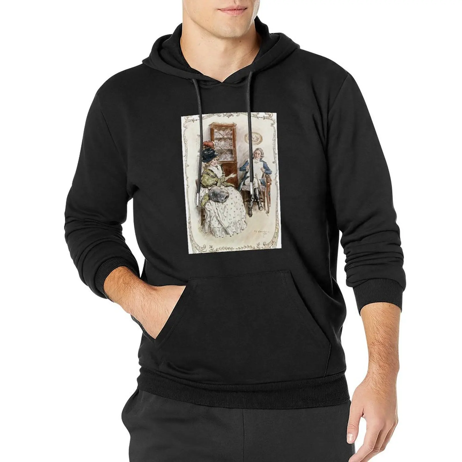 

Charles Edmund Brock - Jane Austen Talking To Deaf Ears Pullover Hoodie korean clothes mens hoodies