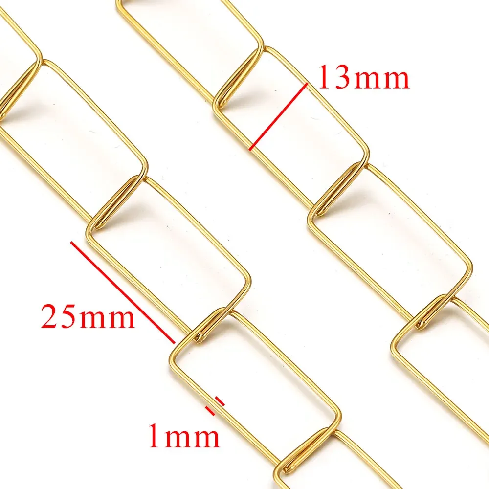 1m Stainless Steel DIY Chains, Jewelry Making Materials