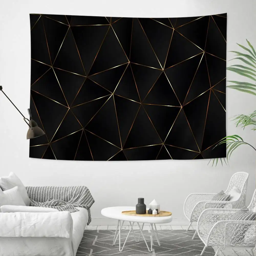 Black Matte Hanging Bohemian Tapestry Bohemian Wall Tapestries Mandala Cheap Hippie Wall Hanging