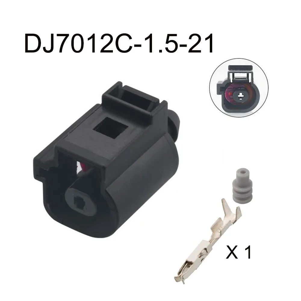 200set DJ7012c-1.5-21 automotive Waterproof connector 1 pin famale male cable Plug socket  Includes terminal seal