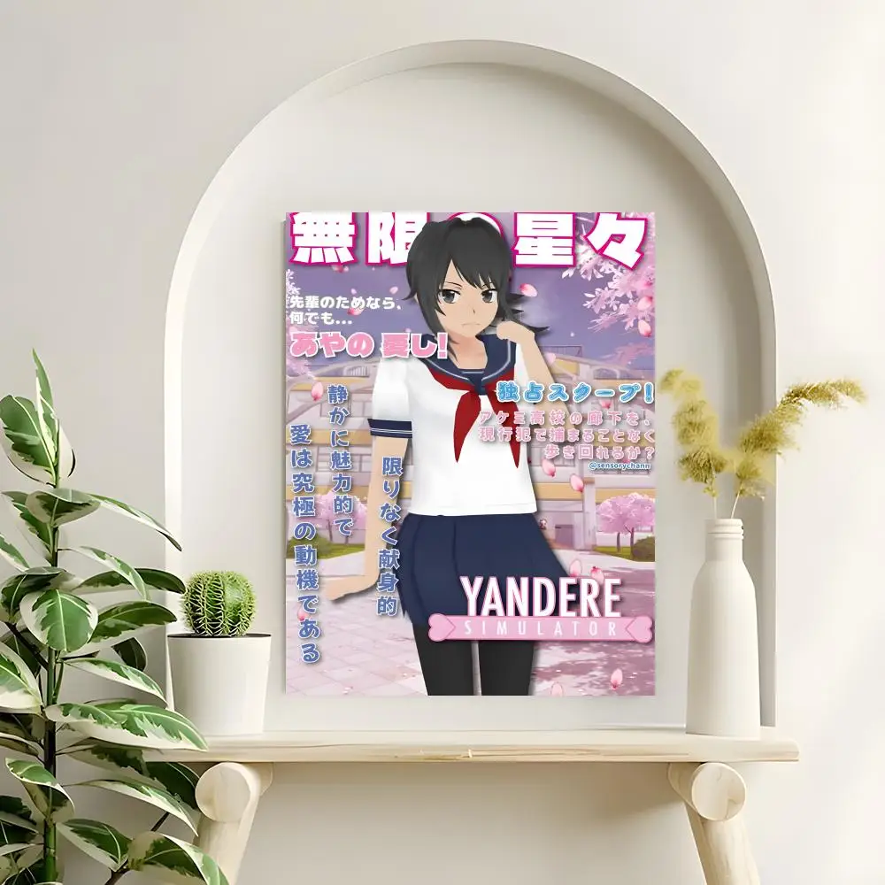 Game Yandere Simulator Poster Hochauflösende Poster-Aufkleber, geeignet für Schlafzimmer, Wohnzimmer, Heimdekoration – Detail 6