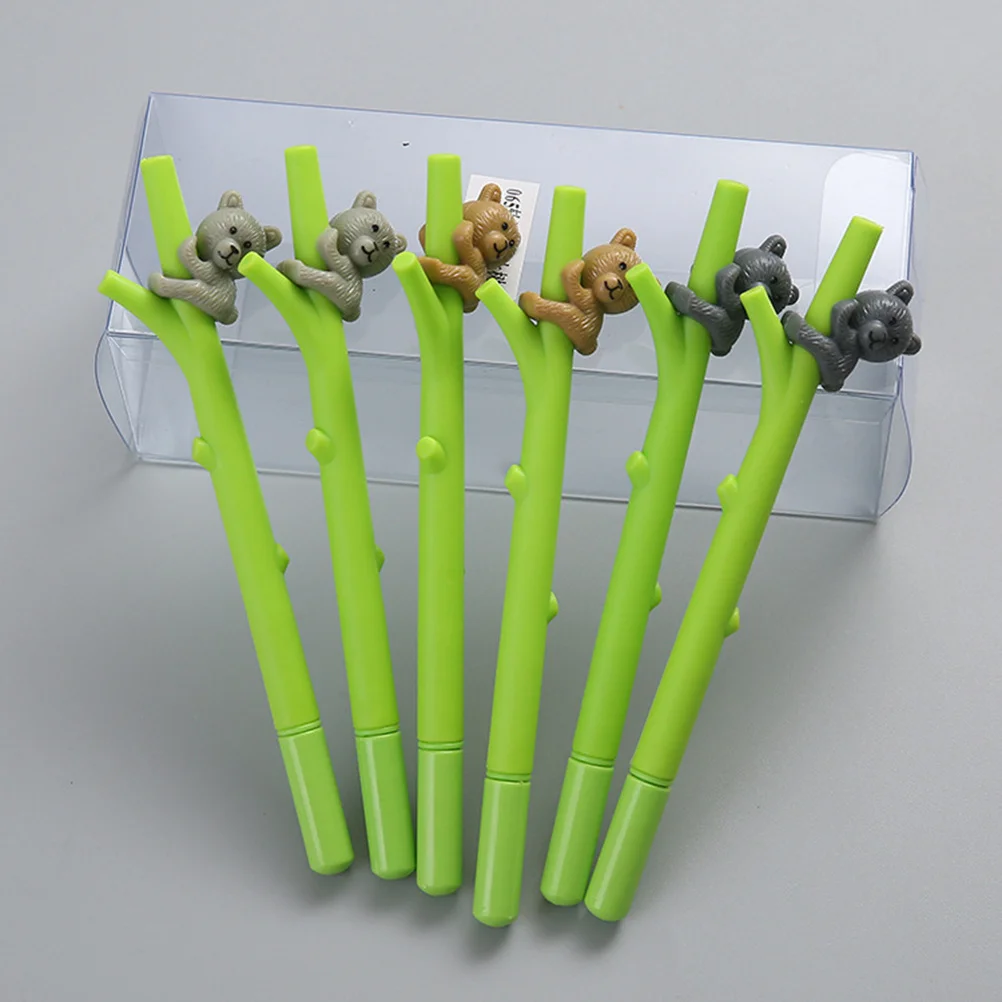 

12Pcs Gel Pen Set Koala Cartoon Shape Colored Ink Black Writing School Supplies Perfect for Students Gift
