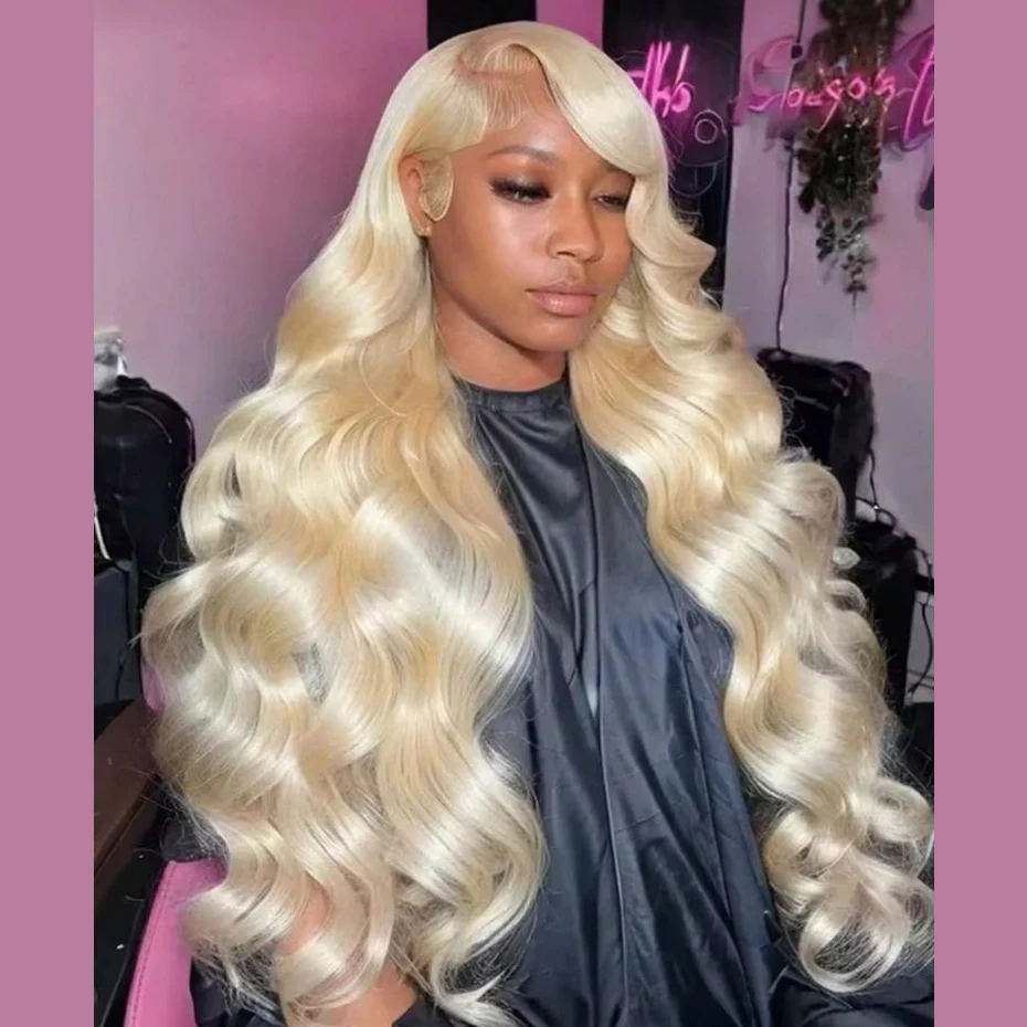 

Оригинальный парик из натуральных волос 13x6 613 HD Lace Frontal Wig Body Wave, 13x4 Blonde Lace Front Wig, плотность 200%, предварительно выщипанные бразильские волосы