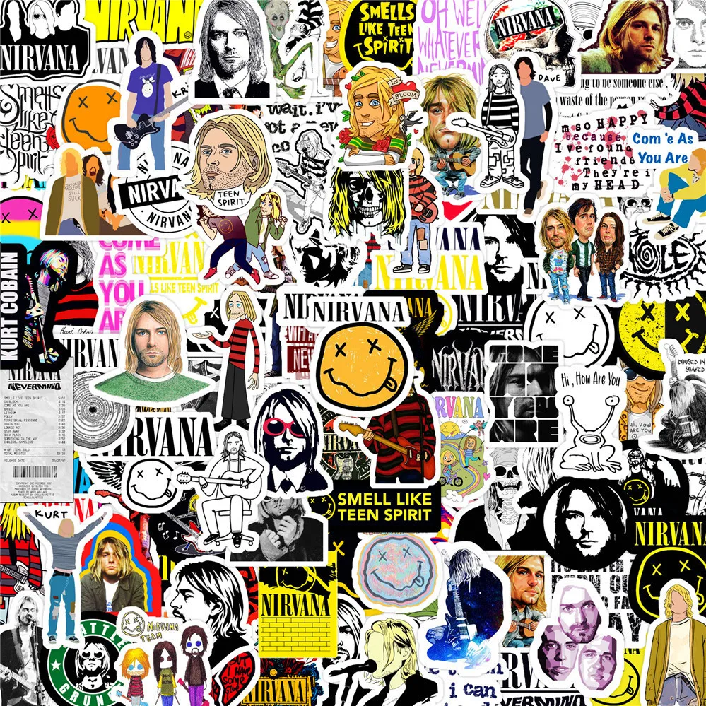 125Pcs Nirvana Band Season 3 Rock Mini Stickers DIY Decor For Phone Notebook Diary RecordingYourLife Store - view 5