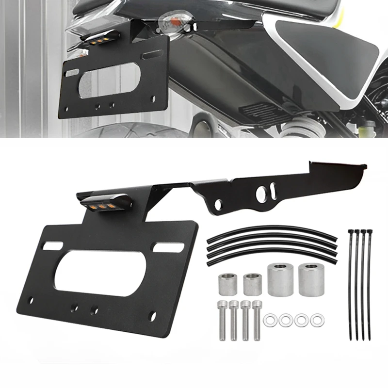 Voor Husqvarna Vitpilen 401 Svartpilen 401 250 200 125 Motorfiets Kenteken Houder Achterlicht Beugel Spatbord Eliminator Kit