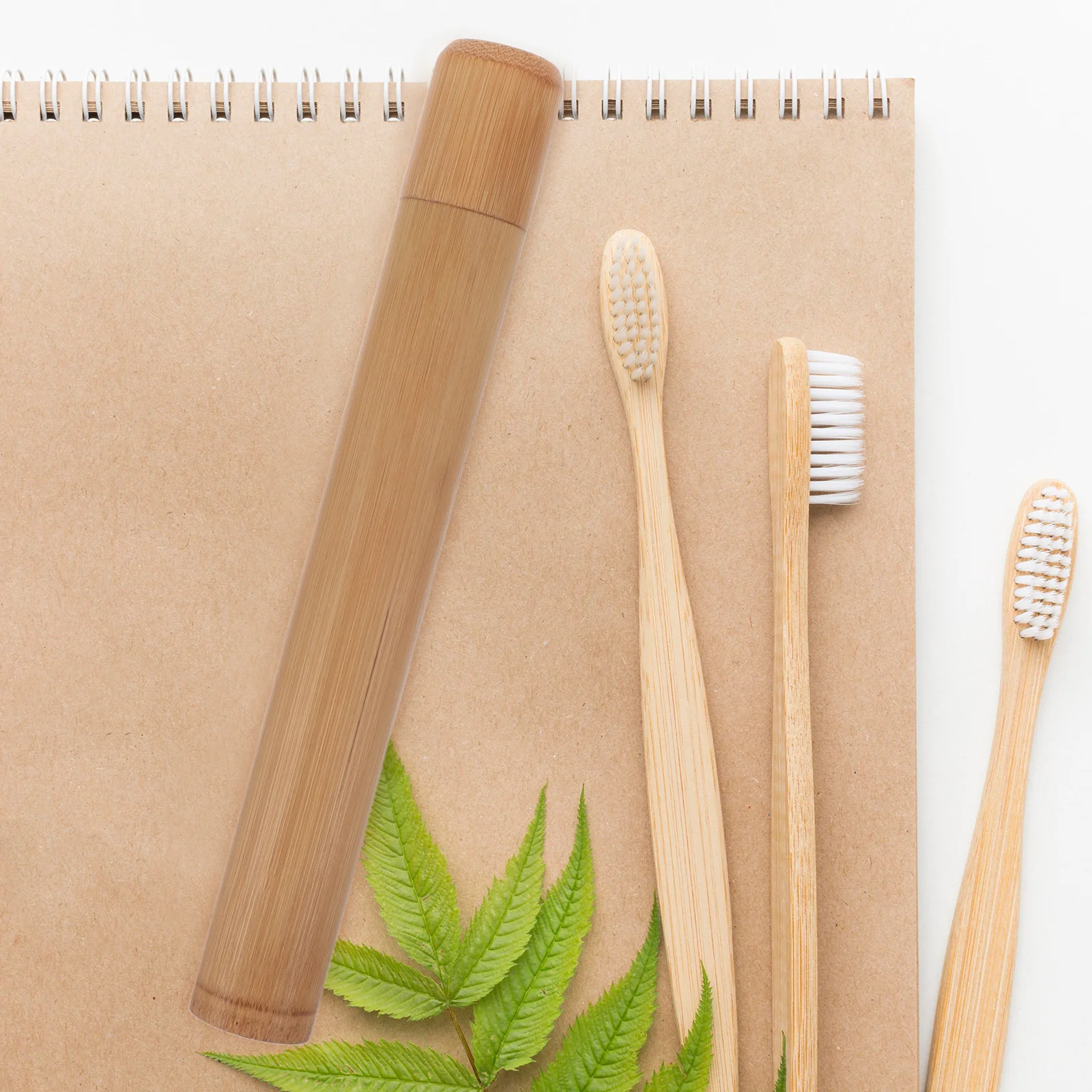 

2Pcs Travel Toothbrush Case Bamboo Material Portable Tube for Outdoor Camping Hiking Brush Holder Compact and Stylish Design