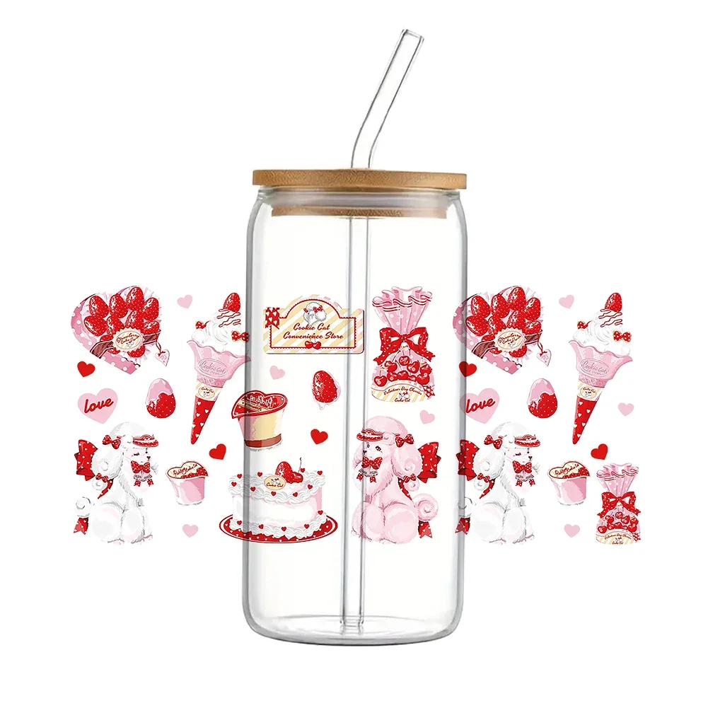 Cartoon Cute Lolita DTF Sticker Cups Cool Personalize UV Wrap Transfer Sticker Custom Labels DIY Logo Selfadhesive Waterproof