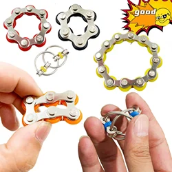 1Pcs Roller Bike Chain Fidget Autism Toys Therapy Cool Gadgets Stress Skills for Anxiety Antiestrés Juguetes Ansiedad