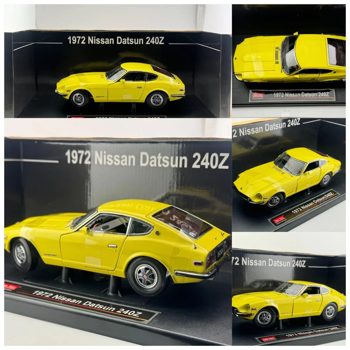

Flaws Sun Star Diecast 1/18 Scale 1972 Datsun 240Z Alloy Car Model