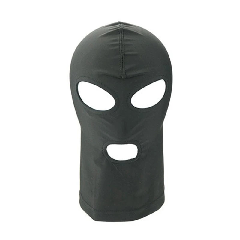 Sexy Toys for Couples Fetish Open Mouth Hood Mask Head Black Adult Games Erotic Mask Hood Sexy Eye BDSM Headgear Slave Bondage