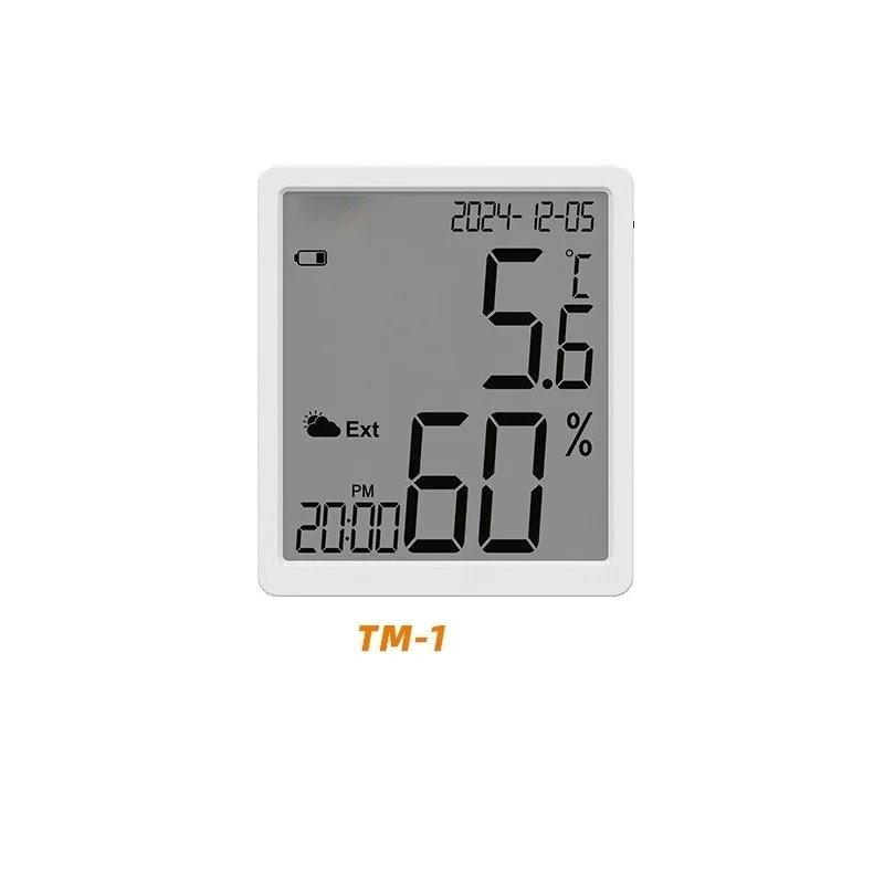 Digital Thermometer and Hygrometer for Pharmacy Lab Industrial Use Accurate Temperature Humidity Display with External Probe