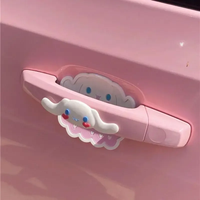 

Kawaii Genuine Sanrio Car Door Anti-Collision Strip Door Bowl Door Handle Decorative Strip Anti-Scratch Cute Cinnamoroll Gift