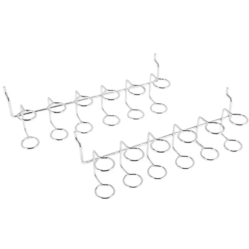 AB33-2 Pcs Screwdriver Holder Pegboard Multi-Tool Holder Accessory Pegboard Accessories Multi-Ring Tool Holder For Pegboard