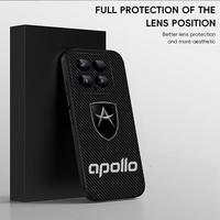 Fashion Apollo IE Automobil Phone Case For Xiaomi 14 13 12 11 Xiaomi POCO F6 X6 M6 M5 Soft Black Phone Cover