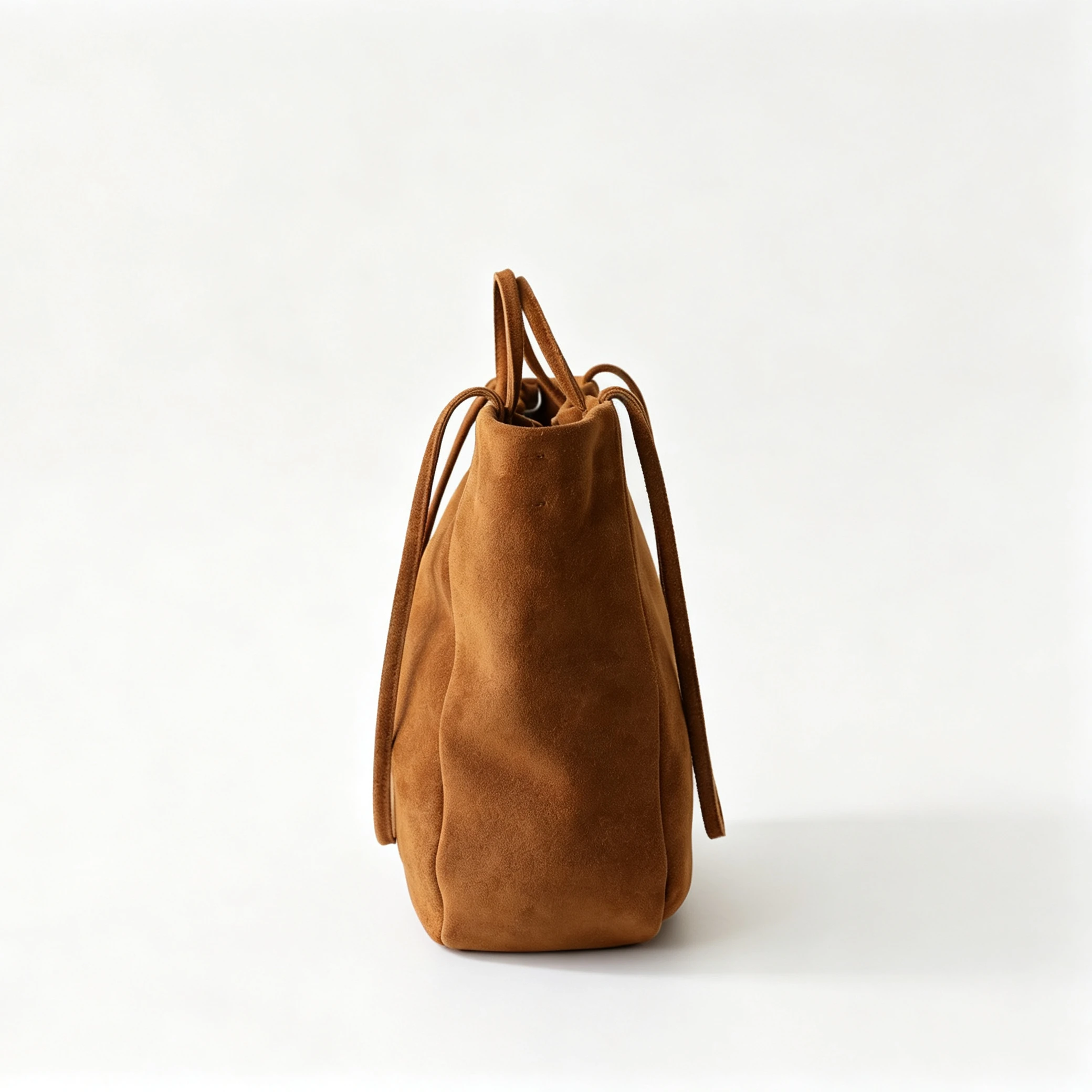MOTINGSONE Genuine Suede Leather Tote Bag Womens Vintage Camel Large Capacity Underarm Shoulder Crossbody Bag New Winter Daily