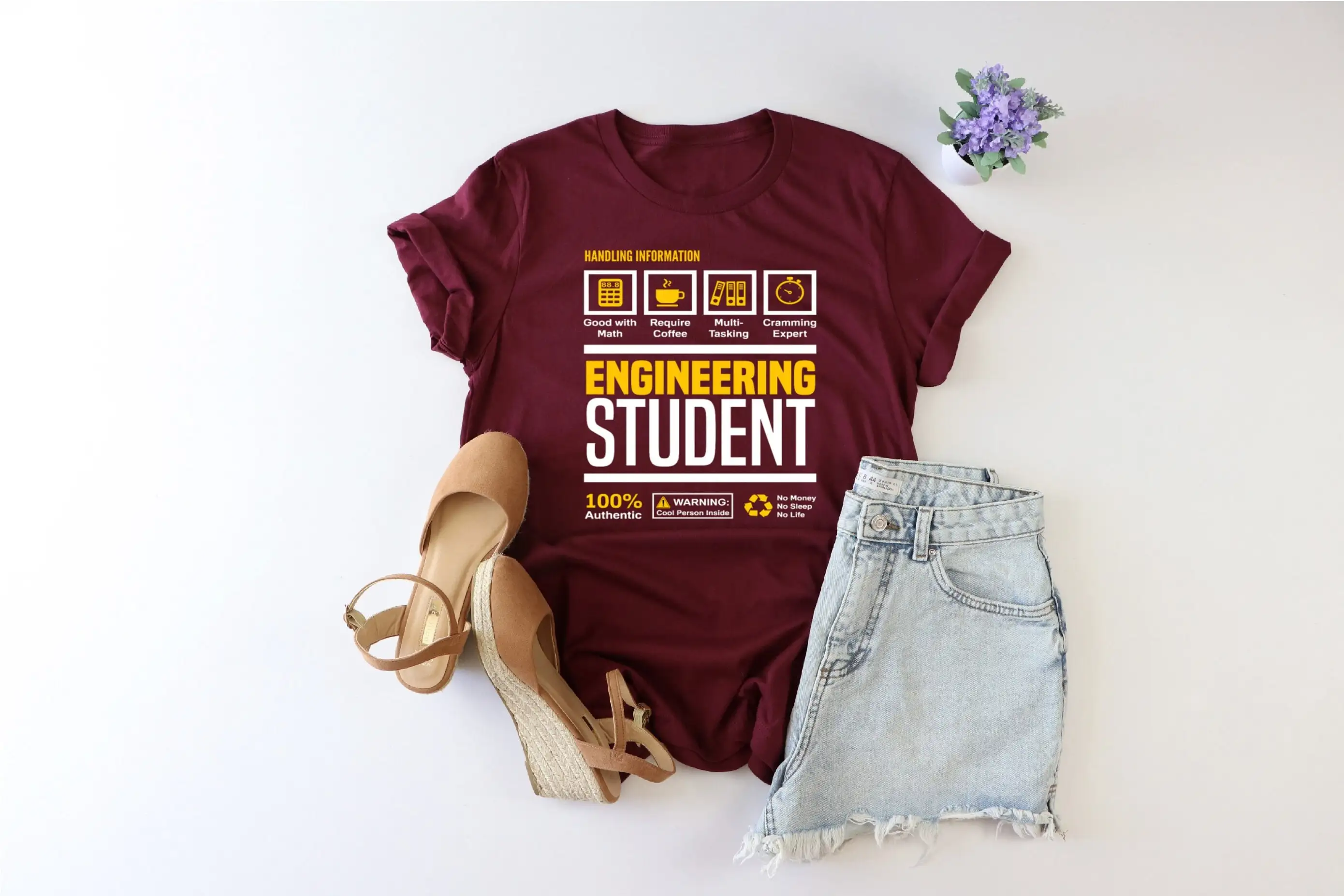 Handling Information T Shirt Engineer Engineering Student Life Math Lover Trainee Mom