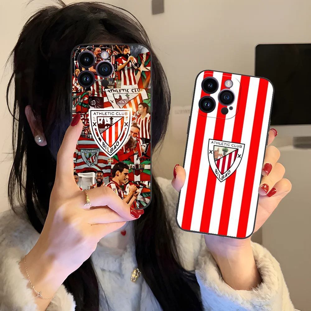 

Чехол для мобильного телефона B-Bilbao для iPhone 16, 15, 14, 13, 12, 11 X XR XS 8 7 Pro Max Plus, мини-черный чехол для мобильных телефонов, смартфона