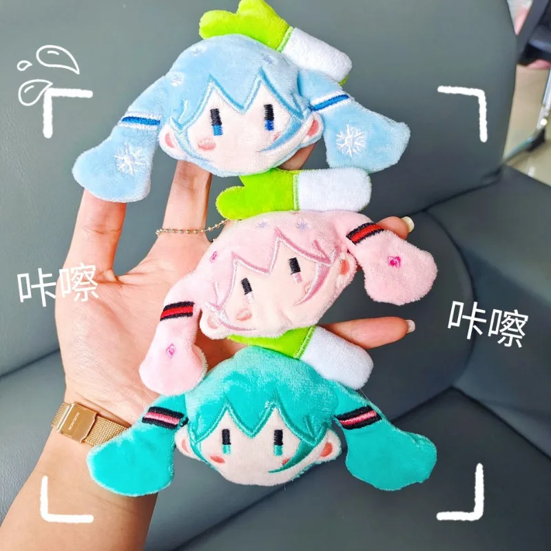 ตุ๊กตาการ์ตูน Hatsune Miku ตุ๊กตาน่ารักพวงกุญแจกระเป๋าเป้สะพายหลังนักเรียนตกแต่งของเล่นยัดไส้เด็กเล็กเด็กผู้หญิงของขวัญวันเกิด