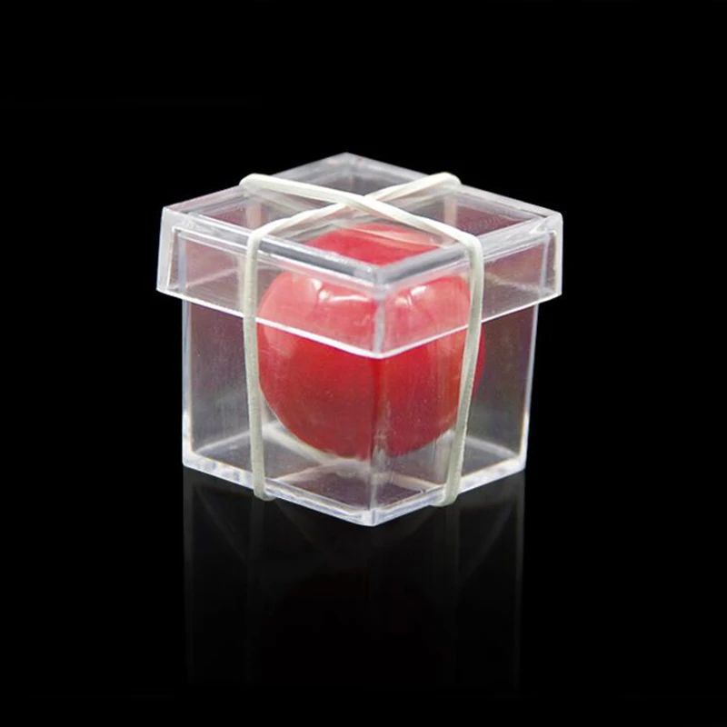 Bandit Ball Penetrate Through Clear Box Magic Tricks Magician Close Up Street Illusions Gimmick Props Mentalism Comedy Toy Magia