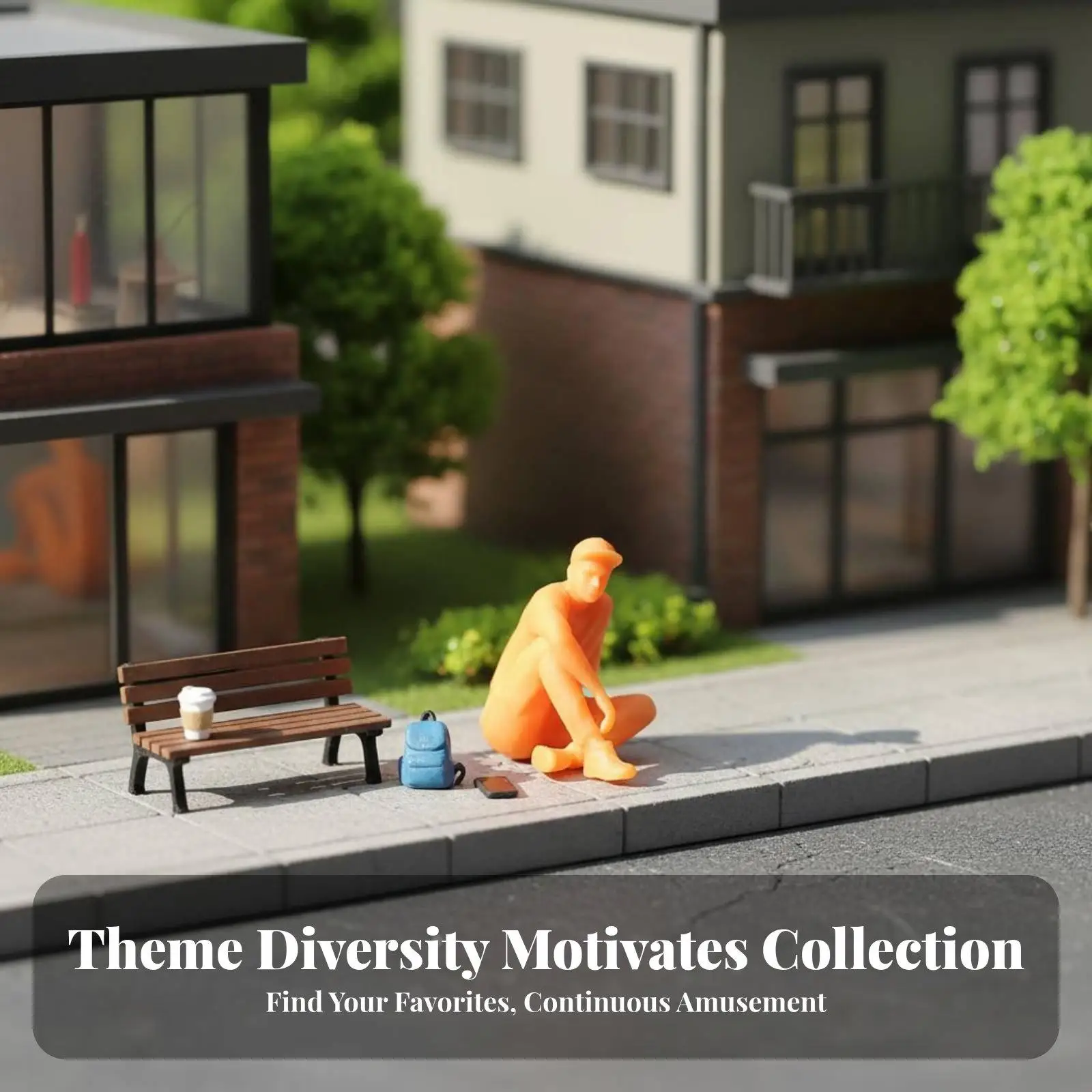 Unpainted Miniature Person Fashionable Designs DIY Painting Resin Model Tiny
