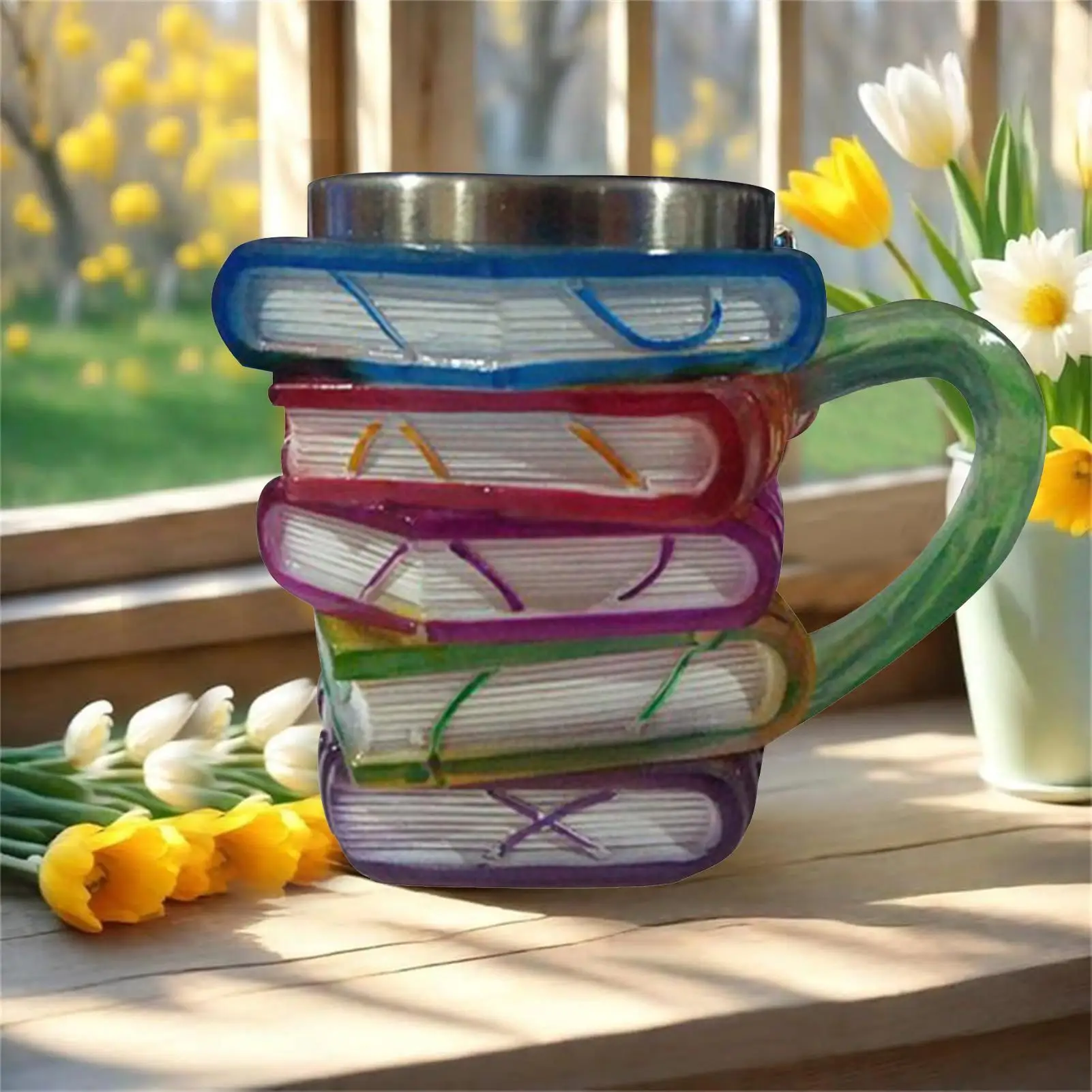 كتاب كوب القهوة كوب الحليب مع مقبض كوب عتيق أدوات الشرب الجمالية لمجموعة الدراسة مكتبة الأدب عشاق المطبخ