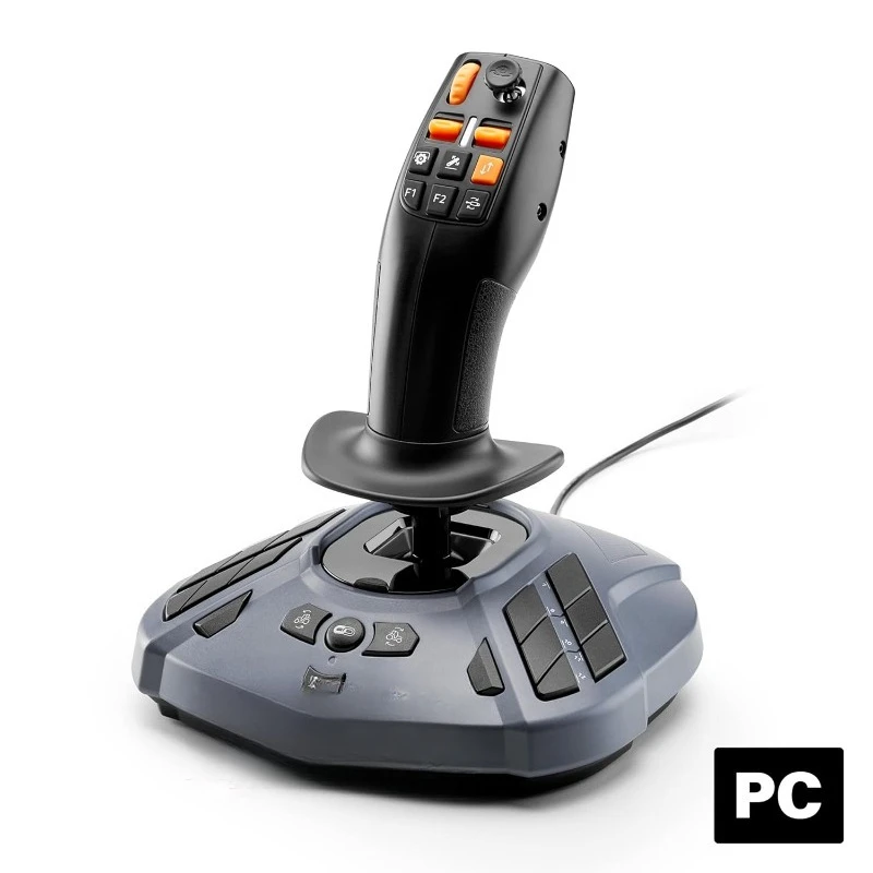 

SimTask Farmstick, 3-Axis Joystick for Farm Simulation Gaming (Compatible with PC)