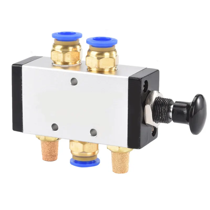 

Пневматический ручной клапан DiYi Push‑Pull 4R210-08 4R310-10 серии 3R, механический воздушный переключающий клапан для управления цилиндрами